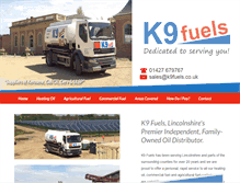 Tablet Screenshot of k9fuels.co.uk